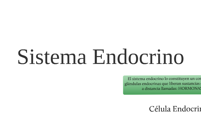 Función y Características del Sistema Endocrino by Ana Elena Espinosa ...