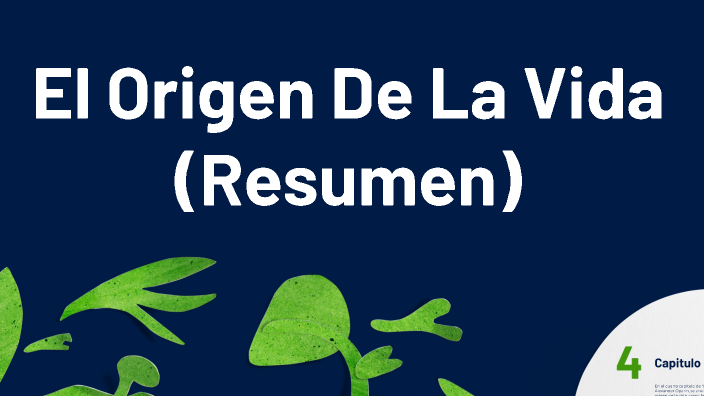 Diapositiva El Origen De La Vida by leeyare avila on Prezi