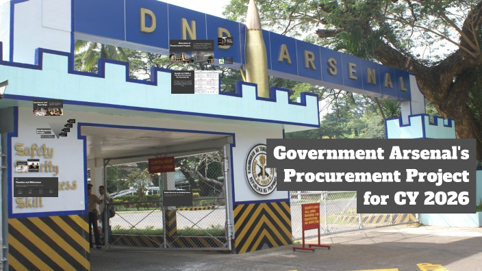 Government Arsenal's Procurement Project for CY 2026 by Katherine ...