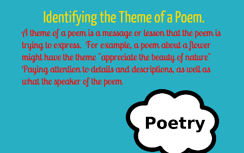 Theme of Poetry by Jenny Mead Hicks on Prezi