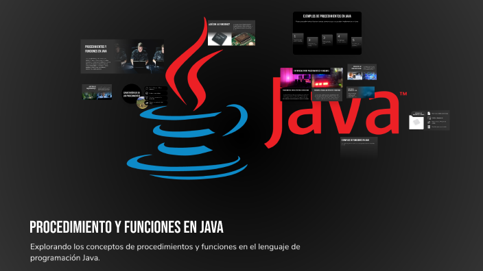 Procedimiento y funciones en Java by Fulco Berdy Pincay Ponce on Prezi