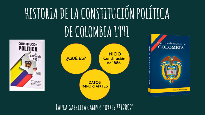 Historia De La Constitución Política De Colombia 1991 By L Gabriela ...