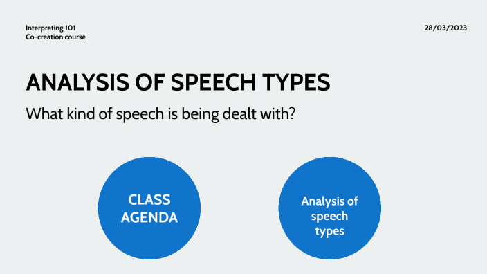 ANALYSIS OF SPEECH TYPES by Tài Lê Bá on Prezi