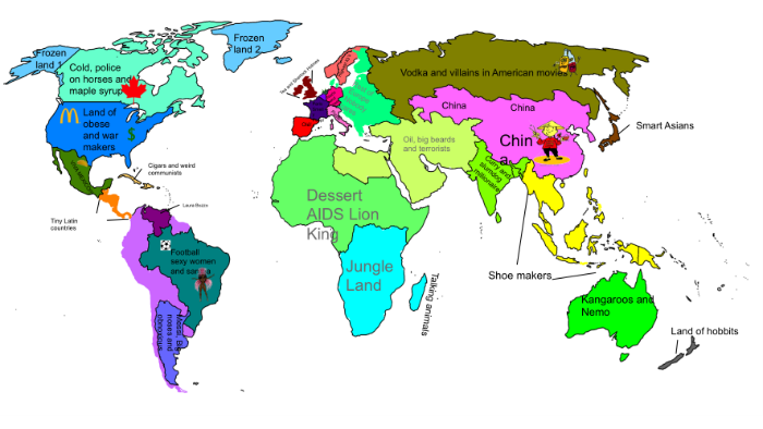 World Map of Stereotypes by Karina Orozco on Prezi