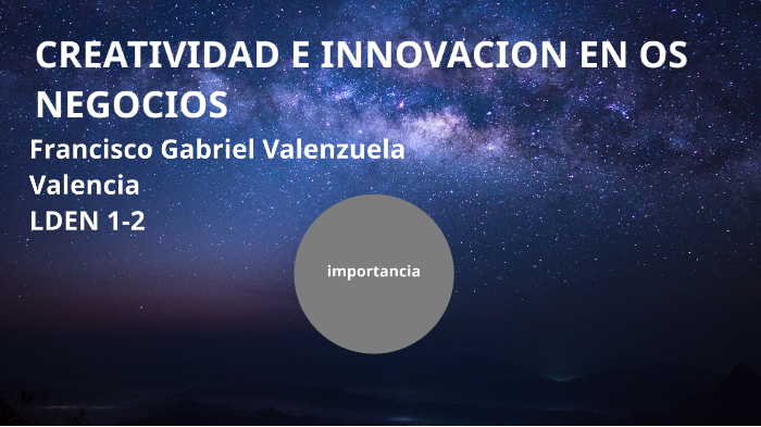 CREATIVIDAD E INNOVACION EN LOS NEGOCIOS by Gabriel Valenzuela on Prezi