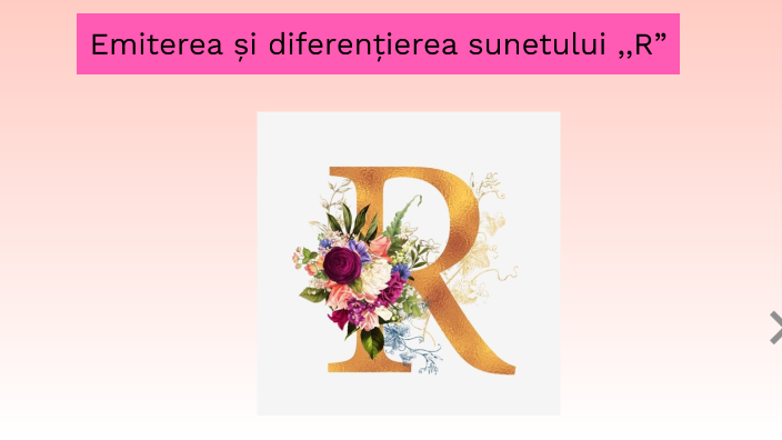 Mapa Sunetului R Emiterea și diferențierea sunetului R - prezentare interactivă by Balan ...