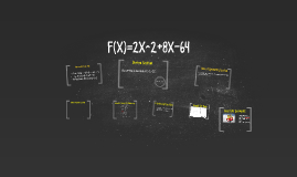 F X 2x 2 8x 64 By Malaijah Seay