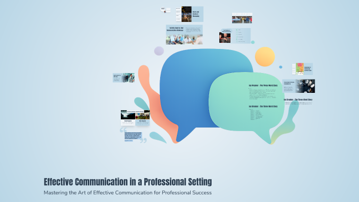 Effective Communication in a Professional Setting by Diya Chaudhari on ...