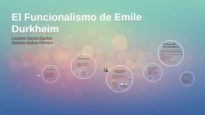 El Funcionalismo De Emile Durkheim By Luciana Garcia Eguiluz On Prezi