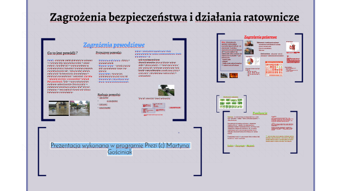 Zagrożenia bezpieczeństwa i działania ratownicze by Martyna Gościniak