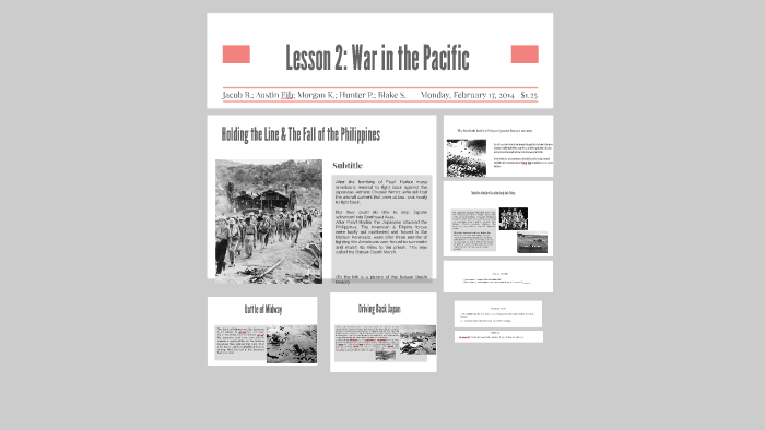 Lesson 2: War in the Pacific by jacob blakely on Prezi