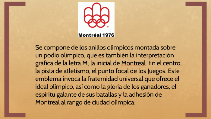 Juegos Olímpicos de Montreal 1976 by heynert stiven garcia ortiz
