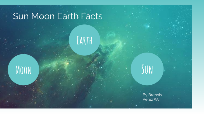 5 facts about the sun earth and moon