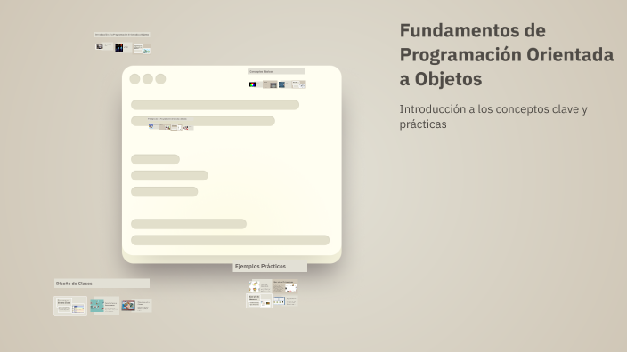 Fundamentos de Programación Orientada a Objetos by Rosario Ramirez on Prezi