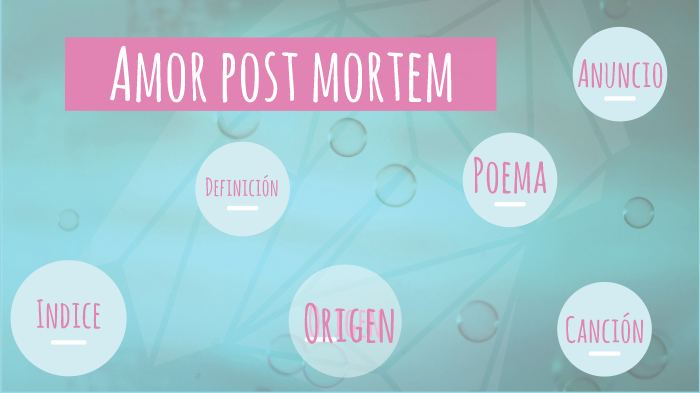 Amor Post Mortem By Ludmila Belen Villalba On Prezi