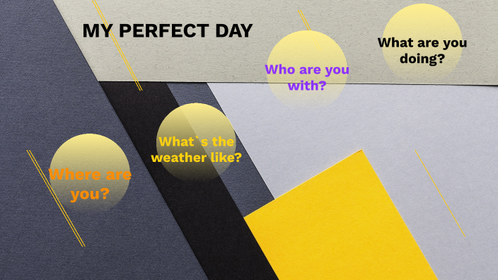 my perfect day presentation