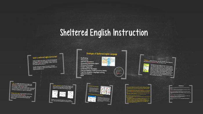 definition of sheltered english instruction