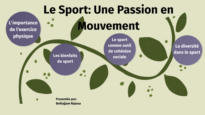 Le Sport: Une Passion en Mouvement by najoua belhajjam