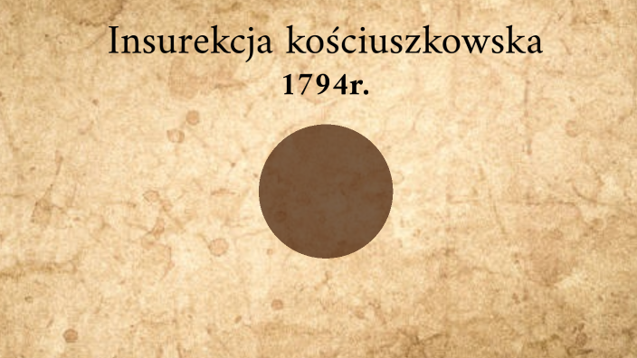 Insurekcja kościuszkowska 1794r. by on Prezi