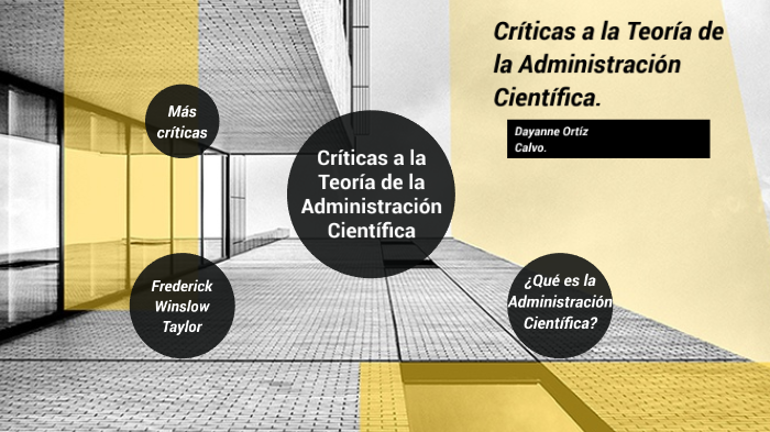 Críticas a la teoría de la administración científica by Dayanne Gamer