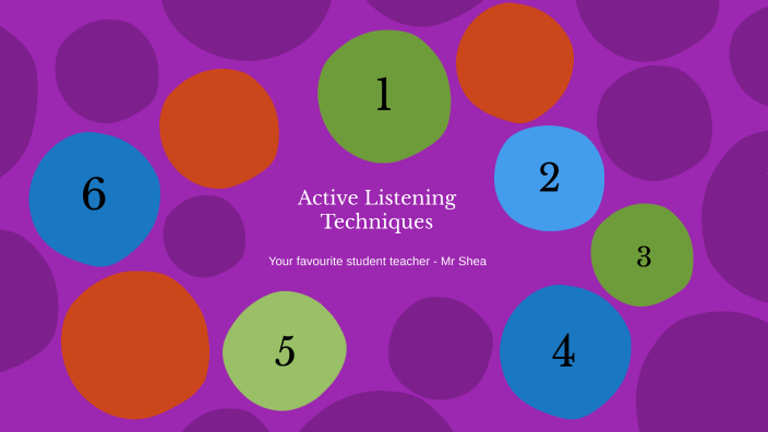 Active Listening Techniques in the Classroom by Sam Shea on Prezi