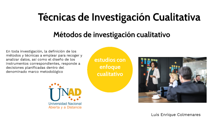 tecnicas de investigacion cualitativa by Luis Colmenares on Prezi