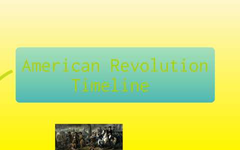 Timeline of revolutionary war by samantha aguirre