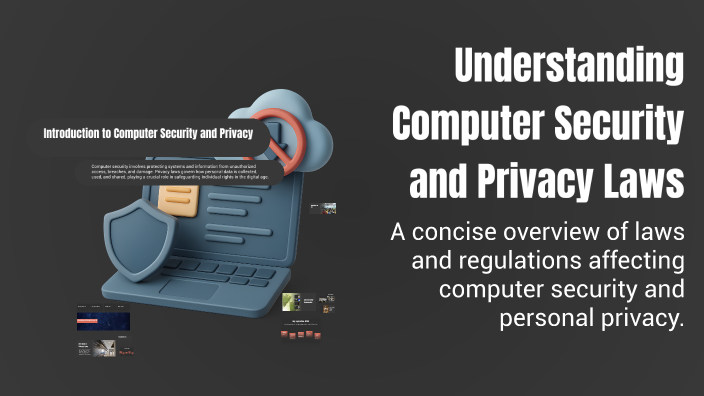 Privacy Laws Computing Understanding Computer Security and Privacy Laws by Francesco Moreno on ...