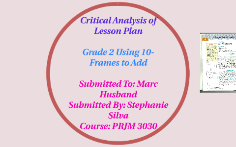 Critical Analysis of Lesson Plan by on Prezi