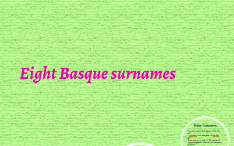 Eight Basque surnames by Jose Campoy on Prezi