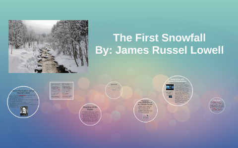 the first snowfall poem summary