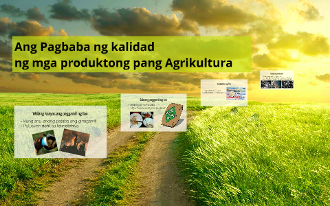 Ang Pagbaba ng kalidad ng mga produktong pang Agrikultura by Neil Perez ...