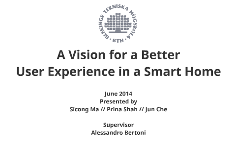 smart home master thesis