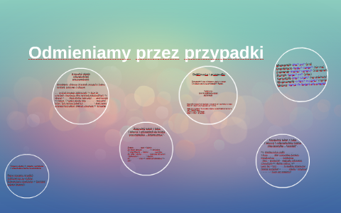 Odmieniamy Przez Przypadki By Maria Winiarska On Prezi