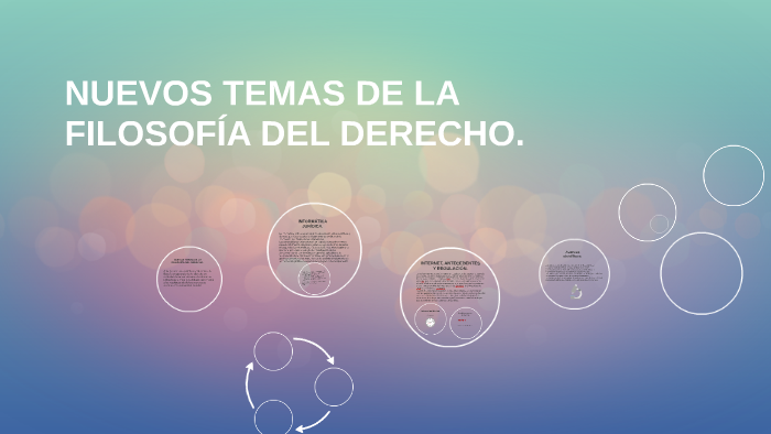 Nuevos Temas De La Filosofia Del Derecho