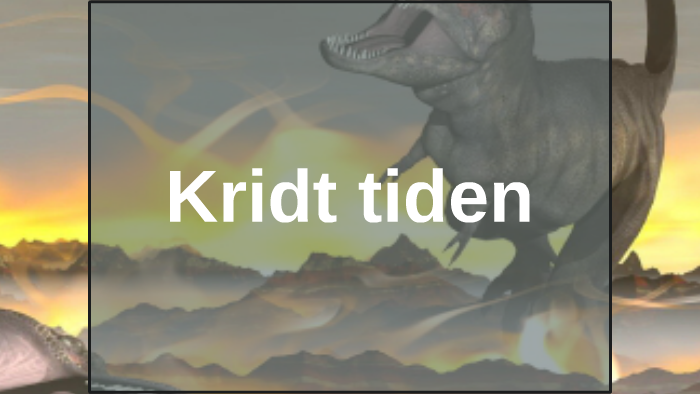 Kridt-tiden! TREx by Sebastian Prezi Next