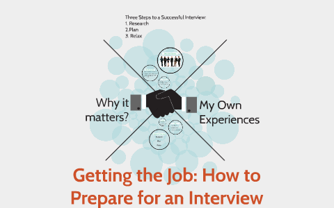 Getting the Job: How to Prepare for an Interview by Katie Crawford on Prezi