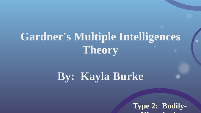 Gardner's Multiple Intelligences Theory by Kayla Burke on Prezi