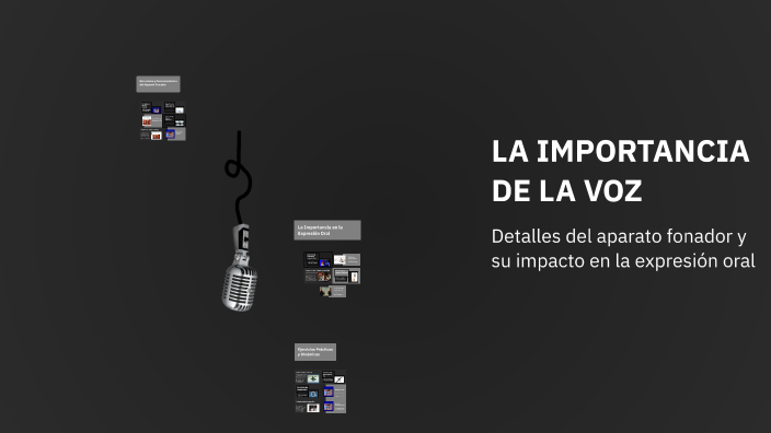 LA IMPORTANCIA DE LA VOZ by David Aldaz on Prezi