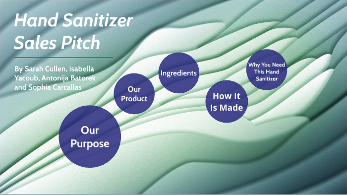 Hand Sanitiser Sales Pitch By Sophia Carcallas