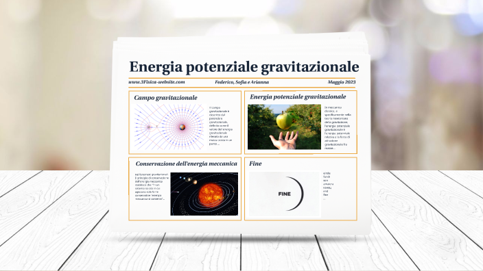 Energia potenziale gravitazionale by federico gasperini on Prezi