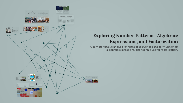 Exploring Number Patterns, Algebraic Expressions, and Factorization by ...