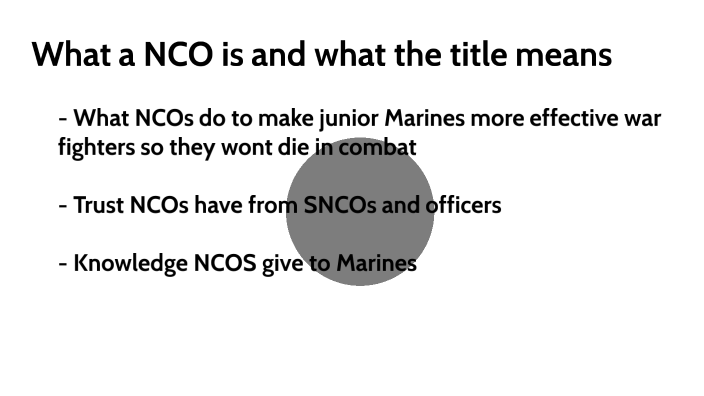 What a NCO is and what the title means by jared Patrick on Prezi