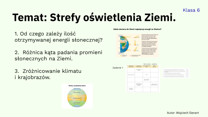 Puls Ziemi 1 Sprawdzian Obraz Ziemi Odpowiedzi Strefy oświetlenia Ziemi - Karta pracy odpowiedzi by Wojciech on Prezi