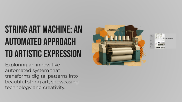 Cheap String Art Machine String Art Machine: An Automated Approach to Artistic Expression by ...