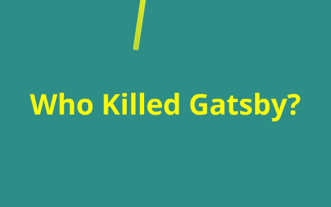 essay on who killed gatsby