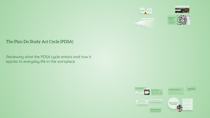 Understanding the Plan-Do-Study-Act (PDSA) Cycle: A Framework for ...