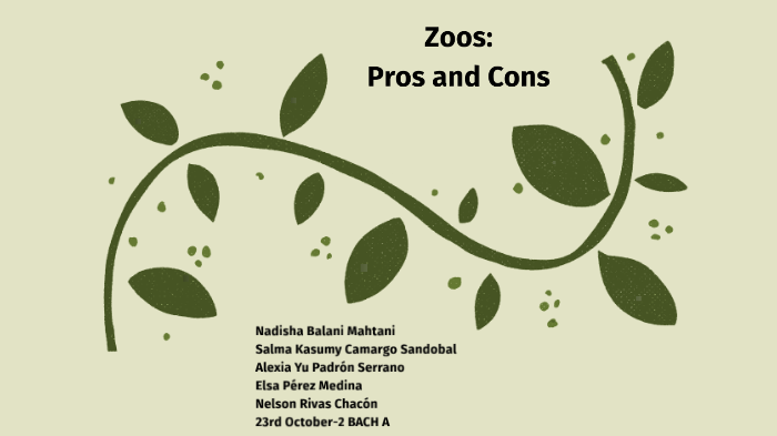 ZOOS: PROS AND CONS by Nadi Mahtani