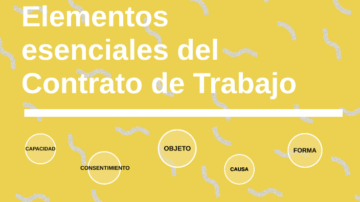Elementos esenciales del Contrato de Trabajo by Gabriel Vasconcellos on