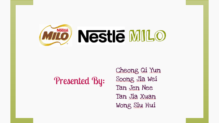 Nestle Milo Jia Xuan Tan Nestle Milo Jia Xuan Tan